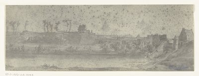 Vue de Maastricht, 1672 - frères Moreau