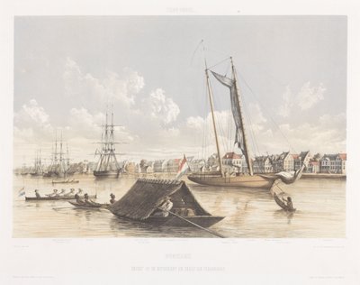 Vue du quai et de la rade de Paramaribo - jonkheer Jacob Eduard van Heemskerck