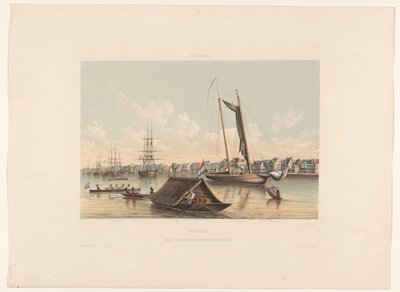 Rive et rade à Paramaribo, Suriname - jonkheer Jacob Eduard van Heemskerck