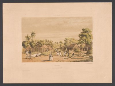 Habitations des esclaves dans une plantation du Suriname - jonkheer Jacob Eduard van Heemskerck