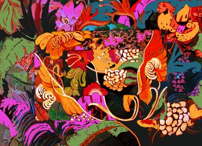 Collage floral, 2016 (techniques mixtes) - linda arthurs