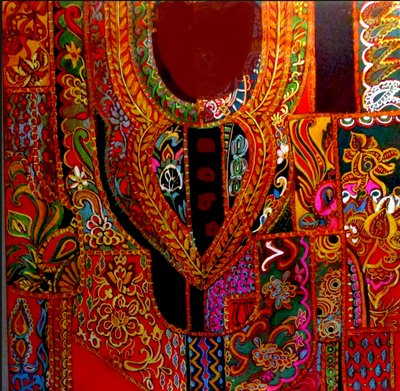 INDIA KURTA, 2017 (techniques mixtes) - linda arthurs