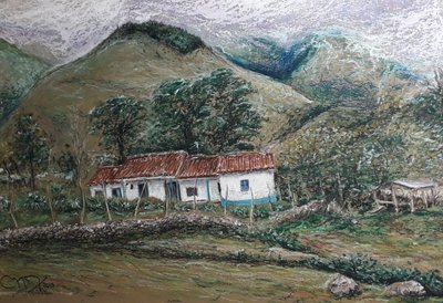 Paysage andin - Llano Largo Venezuela - miguelmendez_art.ve