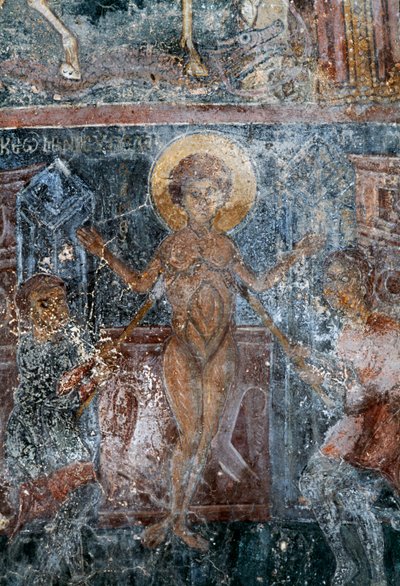Martyr de Christ, fresque dans l