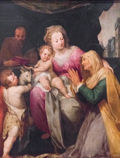 Sainte famille avec Sainte Anne et Saint Jean - or Wit Peter (c.1548 1628) Witte