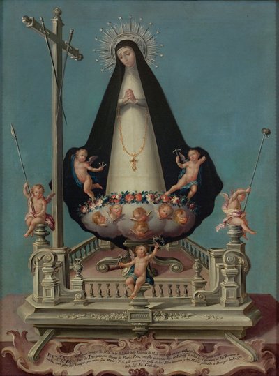 Vierge de la Solitude, du couvent des Mínimos de la Victoria - osé Campeche