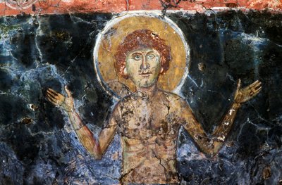 Christ, fresque dans l