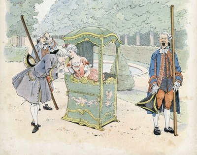 Galanterie française au XVIIIe siècle : un jeune homme baise la main d