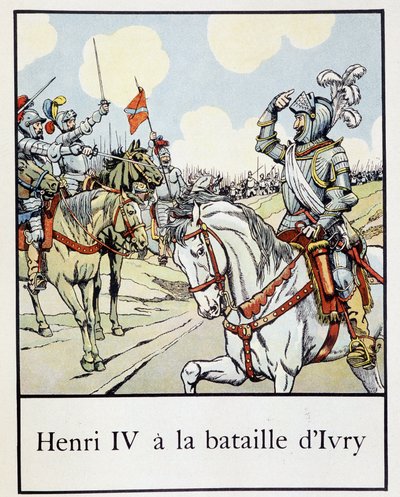 Henri IV (1553 - 1610) à la bataille d