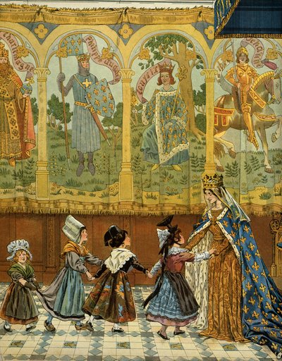 Histoire de France au Moyen Âge : Allégorie des provinces françaises attestées à la couronne de France sous le règne du roi Louis XI dit le Prudent (1423-1483) - pseudonym for Onfray de Breville Jacques Job