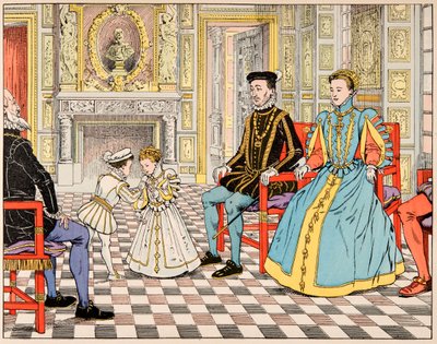 Illustration du livre "Le bon roy Henri", illustré par Jacques Marie Gaston Onfray de Breville dit JOB (1858-1931) : Antoine de Bourbon l