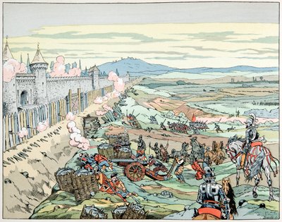 Henri IV assaille le faubourg de Paris en 1590 - pseudonym for Onfray de Breville Jacques Job