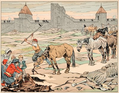 Les Parisiens affamés abattent leurs chevaux - pseudonym for Onfray de Breville Jacques Job