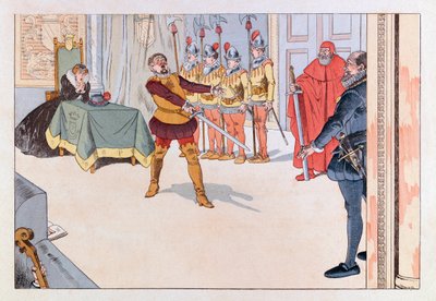 Illustration du livre « Les épées de France » : Pièce de théâtre au 19ème siècle - pseudonym for Onfray de Breville Jacques Job