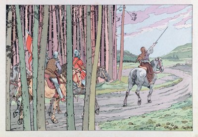 Jacques Marie Gaston Onfray de Bréville dit JOB (1858 - 1931) ; Illustration de « Les épées de France » : Jeanne d