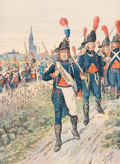 Jacques Marie Gaston Onfroy de Breville dit JOB (1858-1931) - Troupes françaises tenues en tout temps : Strasbourg Pontonniers (1793), Collection privée - pseudonym for Onfray de Breville Jacques Job