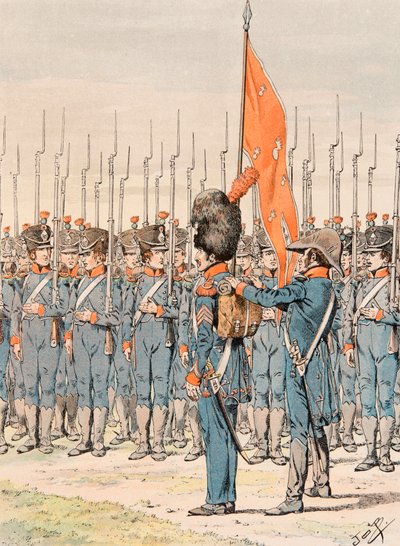 Tenue des troupes françaises à toutes les époques : Infanterie légère - pseudonym for Onfray de Breville Jacques Job