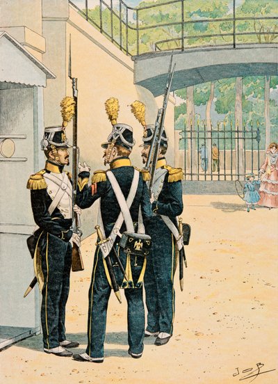 Tenue des troupes françaises à toutes les époques : Voltigeurs de la Garde Impériale - pseudonym for Onfray de Breville Jacques Job