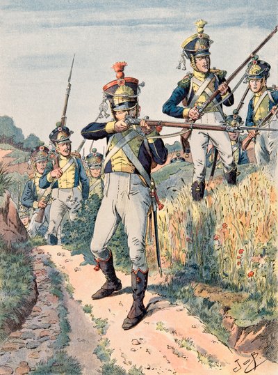 Jacques Marie Gaston Onfroy de Bréville dit JOB (1858-1931) - Tenue des troupes françaises à toutes les époques : Légion de la Vistule, infanterie (1808 - 1814), Collection privée - pseudonym for Onfray de Breville Jacques Job