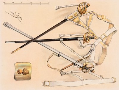 Tenue des troupes françaises à toutes les époques : Sabre de cavalerie, Collection privée - pseudonym for Onfray de Breville Jacques Job