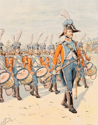 Tenue des troupes françaises à toutes les époques : Tambours du 15e régiment d