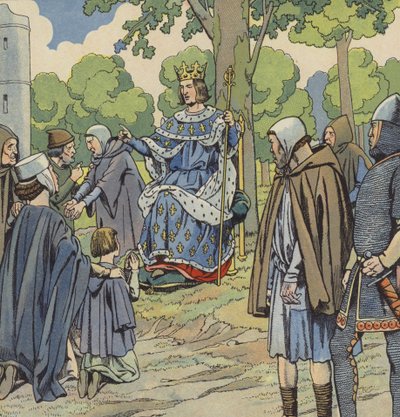 Le roi Louis IX de France rendant justice - pseudonym for Onfray de Breville Jacques Job
