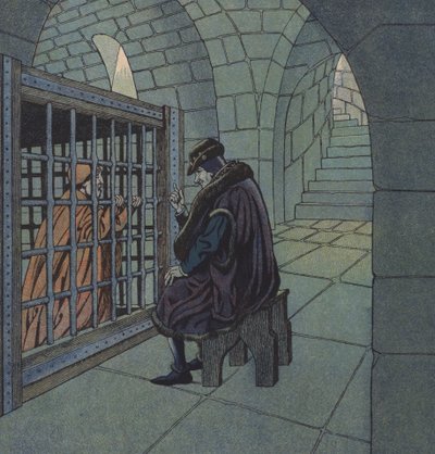 Le roi Louis XI de France et le cardinal Balue - pseudonym for Onfray de Breville Jacques Job