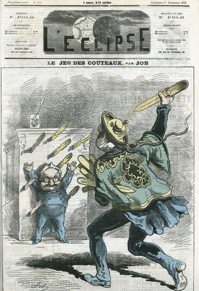 Le jeu des couteaux, Adolphe Thiers (1797-1877), historien et homme d