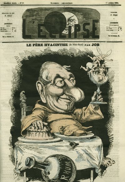 Louis Hyacinthe Duflost dit Hyacinthe (1814-1887), acteur français. Couverture dans "L