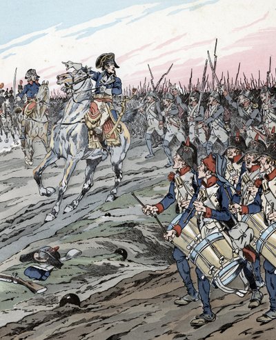 Napoléon Bonaparte pendant la bataille de Marengo (1800) - pseudonym for Onfray de Breville Jacques Job