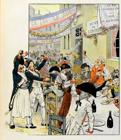 Banquet révolutionnaire après la prise de la Bastille - pseudonym for Onfray de Breville Jacques Job