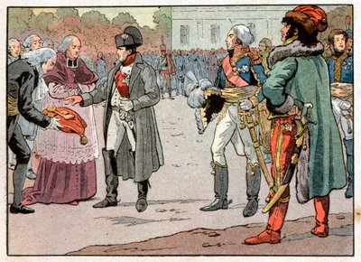 Les défenseurs de Vienne remettent à Napoléon Ier les clés de la ville en présence de Joachim Murat, le 14 novembre 1805 - pseudonym for Onfray de Breville Jacques Job
