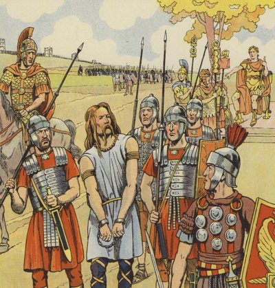 Vercingétorix se rend à Jules César, 52 av. J.-C. - pseudonym for Onfray de Breville Jacques Job