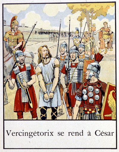 Vercingétorix se rend à César - dans « Petite histoire de France » par Jacques Bainville, éd. Mane - pseudonym for Onfray de Breville Jacques Job