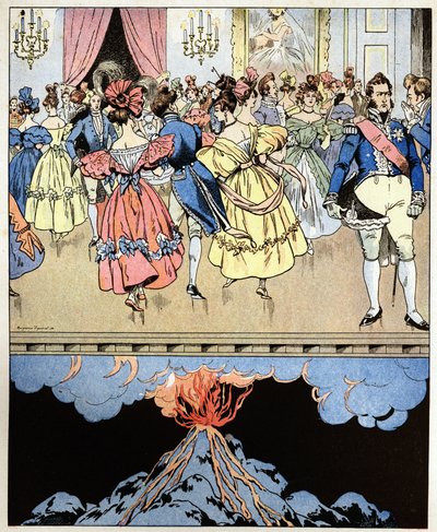 Nous dansons sur un volcan. Paroles du comte Narcisse Achille de Salvandy (1795-1856) prédisant la révolution des Trois Glorieuses à Louis-Philippe Ier duc d