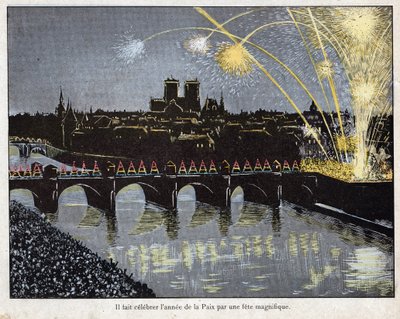Fête de la Paix le 18 brumaire an X (9/11/1801) - Napoléon organise une fête magnifique pour célébrer l