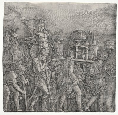 Les Triomphes de César : Les Porteurs de Corselet - school of Andrea Mantegna