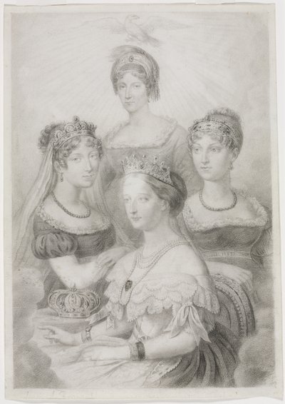 Femmes Bonaparte - studio of A. W. A. Plâté Studio (Ceylonese)