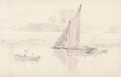La Tamise à Kew, 9 février 1806 - unknown artist
formerly John Constable