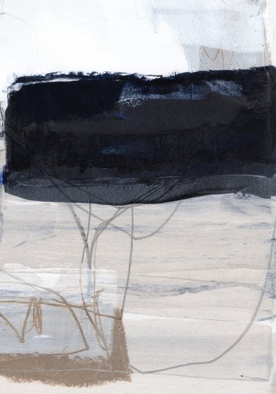Bloc noir abstrait et calme - uplusmestudio