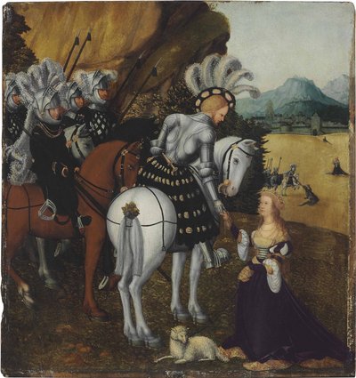 Empereur Maximilien I en Saint Georges - workshop of Lucas Cranach the Elder