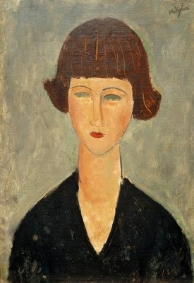 Reproduction D'art Sur Toile : "Jeune Femme à La Rose" D'Amedeo Modigliani - Toile Tendue, Imprimée Au Royaume-Uni
