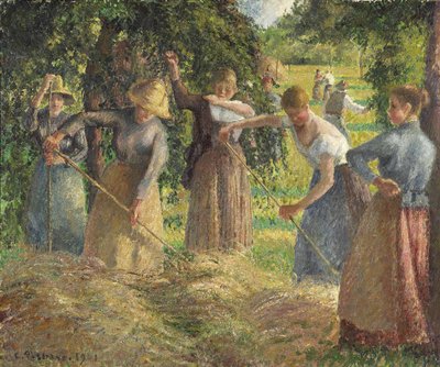 Récolte de foin à Éragny - Camille Jacob Pissarro