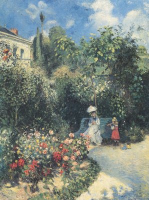 La Jardin à Pontoise - Camille Jacob Pissarro