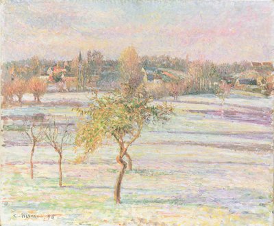 Gel blanc à Eragny, 1895 - Camille Jacob Pissarro