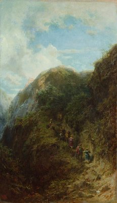 Les touristes dans la montagne - Carl Spitzweg