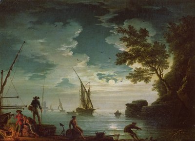 Paysage marin, clair de lune, 1772 - Claude Joseph Vernet