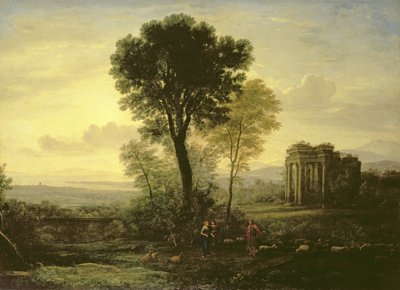 Matin (Paysage avec Jacob, Rachel et Leah près du puits), 1666 - Claude Lorrain