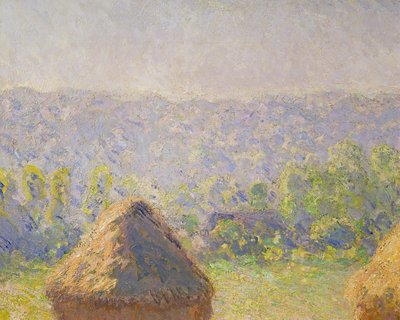 Les meules de foin ou, La fin de l'été, à Giverny, 1891 huile sur toile détail de 19132 - Claude Monet