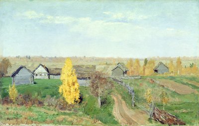 Golden Autumn dans le village, 1889 - Isaak Ilyich Levitan